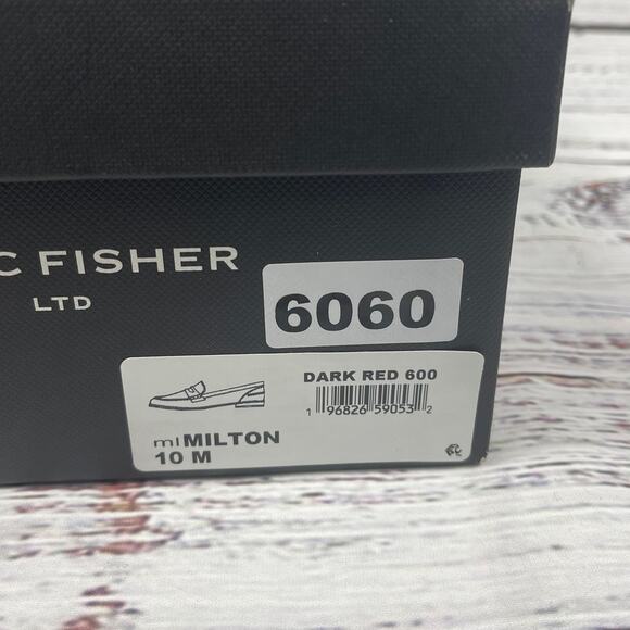 $150 Marc Fisher Women's Size 10M Dark Red Milton Slip On Loafer Flats - Picture 9 of 10